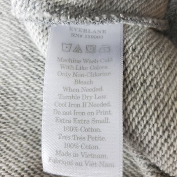 Everlane The 100% Human Typography Sweatshirt Size XXS NWOT - Picture 5 of 6